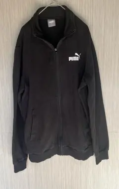 PUMA ブラック ジップアップ トレーナーＬ