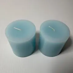 ペガサスキャンドル/2・3/4×3ラウンドパステルブルー2個