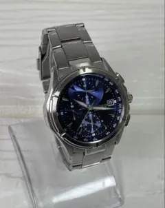 セイコー ワイアード クロノグラフ 3針デイ シルバー　腕時計