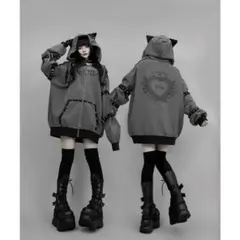 ililil 絶望天使ちゃんぱぁか〜 グレー - メルカリ