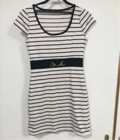 Pinky Girls ピンキーガールズ　ミニワンピース　膝上ワンピ　ボーダー柄