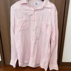 アーノルドパーマー ピンクの長袖シャツ サイズ2 100%コットン