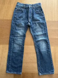 デニムブルー ストレートパンツ 140