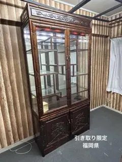 螺鈿家具 コーナーキャビネット 約200cm×86 中国 韓国 李朝 高級家具