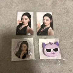 aespa ニンニン トレカ付き ヘアシュシュ ヘアピン ハンドミラーセット
