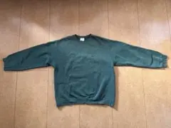 【NIKE】　90s ナイキ スウェット トレーナー 深緑 ロゴ刺繍　L