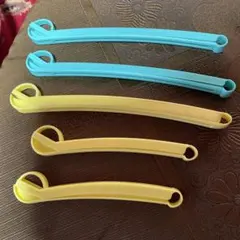 食品クリップ 5個セット カラフル　レトロ