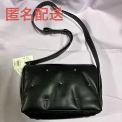 LEPSIM ブラック ショルダーバッグ