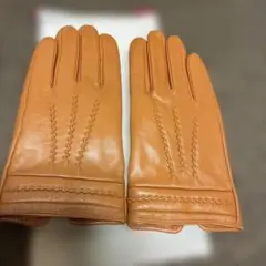 ブラウンレザー手袋 メンズ　羊革　Ｌサイズ