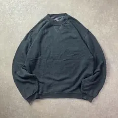90〜00sヴィンテージジャージーズブランクスウェットV前ガゼット無地ノームコア
