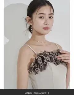 【週末価格】Lagunamoonラグナムーン　コサージュキャミワンピースのサムネイル