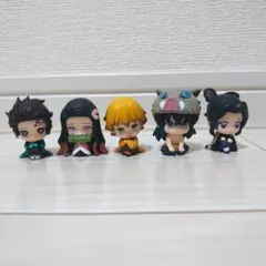 鬼滅の刃 フィギュア まちぼうけ 炭治郎 禰豆子 しのぶ 善逸 伊之助 ガチャ