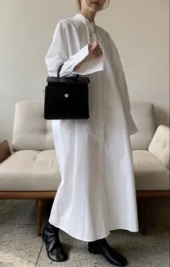 バックツイストロングシャツワンピース