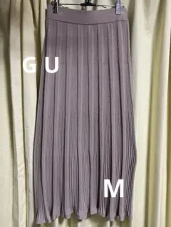 ロングスカート　ニット　ベージュ　G U