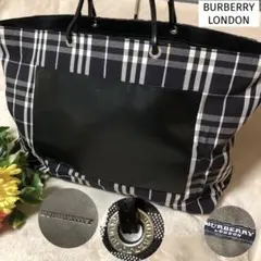 ★Akakiko様専用★美品♡バーバリーロンドン　トートバッグ　チェック　レザー
