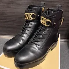 美品 MICHEAL KORS レースアップブーツ 23.5cm 6.5m 厚底