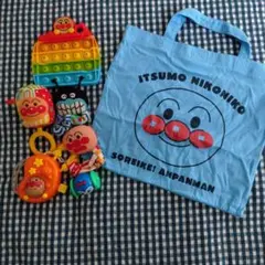 アンパンマン おもちゃセット トートバッグ付き　新生児　０歳　ガラガラ　プチプチ