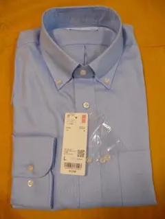 UNIQLO ファインクロス オックスフォード シャツ Blue Lサイズ