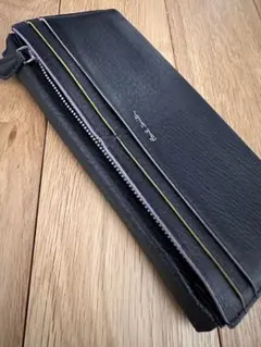 【美品】ポールスミス PaulSmith 長財布 マルチストライプ ブラックのサムネイル