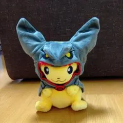 ピカチュウ　ブラックレックウザ　ポンチョ付き　ぬいぐるみ