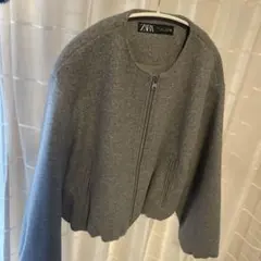 ZARA グレー ジャケット Lサイズ