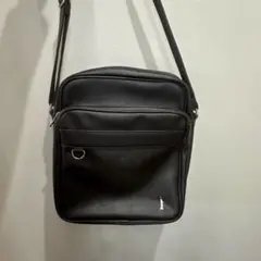 ブラック ショルダーバッグ 合成皮革
