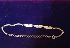 ○昭和レトロ　1970年代　ヴィンテージ　リーフブレスレット　シルバー