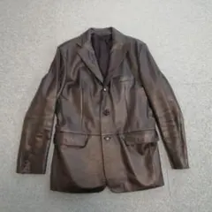 コムサ・デ・モード　メン　レザージャケット　サイズ2