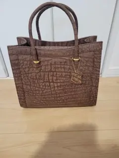 エレファントレザー トートバッグ ブラウン
