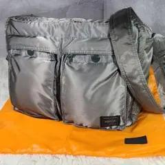 【PORTER】ポーター　タンカー　廃盤　ショルダーバッグ　シルバーグレー　L