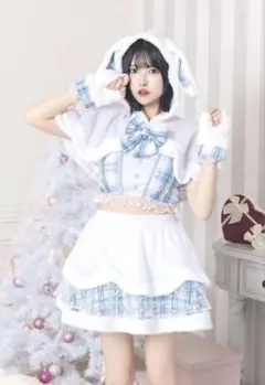 クリアストーン　スノーラビット　リリパレ ブルー