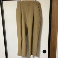 ベージュ ウエストゴム　イージーハイウエストボリュームパンツ　GU ジーユー