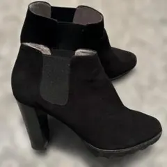 ショートブーツ　ブーティー　黒