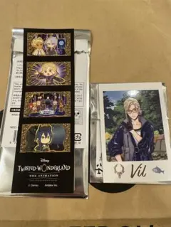 ツイステ展 ランダムカード ステッカーコレクション ヴィル マレウス アズール