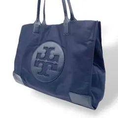 トリーバーチ　トートバッグ　ショルダーバッグ　ロゴ　レザー　ナイロン