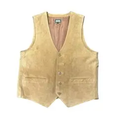 90s OLD UNIQLO リアルレザーベスト　ピッグスキン　古着　8La