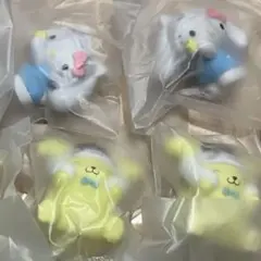 サンリオ　シナモロールごっこ　フィギュア　ポムポムプリン　キティ