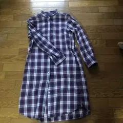 niko and ... チェック柄 長袖シャツワンピース