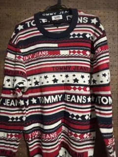 TOMMY JEANS ストライプニットセーター