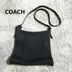 COACH　コーチ　ナイロン　斜め掛けショルダーバッグ　黒　匿名発送　中古