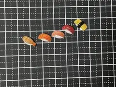 ミニチュア 寿司 デコパーツ 5個セットx2 ハンドメイド素材