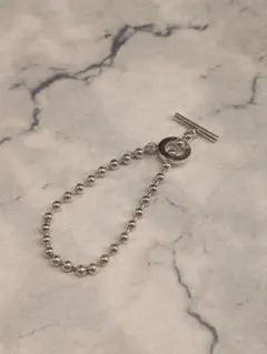 GUCCI シルバー　ボールチェーンブレスレット