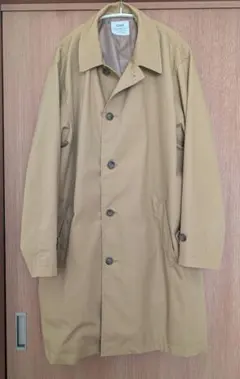 coen 撥水加工 ベージュ ステンカラーコート XL