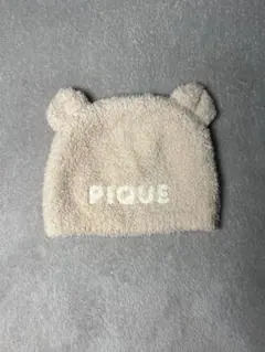 GELATO PIQUE 耳付きベージュ帽子