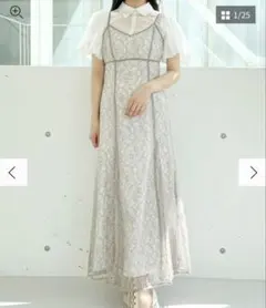 MERCURYDUOブラウス付きレースキャミワンピース　ミントグリーン Mサイズ