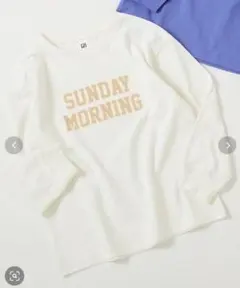 150cm デビロック デビラボ 英字プリント 長袖Tシャツ ロンT ホワイト