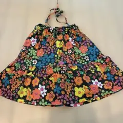 バナバナ　キッズ ノースリーブワンピース 花柄 ティアード130cmのサムネイル