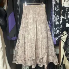 レディース 花柄 フレアスカート ピンク 量産型