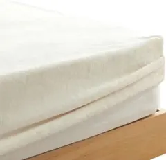 クモリ マイクロファイバーボックスシーツ 冬用 シングル アイボリー