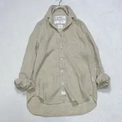 フランク＆アイリーン｜美品 ロンハーマン別注 リネンスキッパーシャツ ベージュ